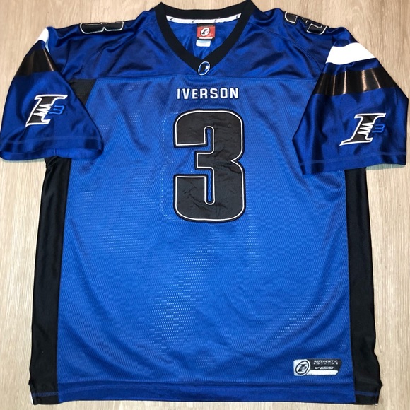 Vintage Reebok I3 Allen Iverson #3 SEWN Football Basketball Jersey Men Size 2XL - Picture 1 of 11